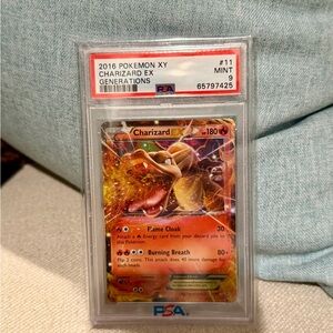 2016 POKEMON XY GENERATIONS #11 CHARIZARD EX PSA 9